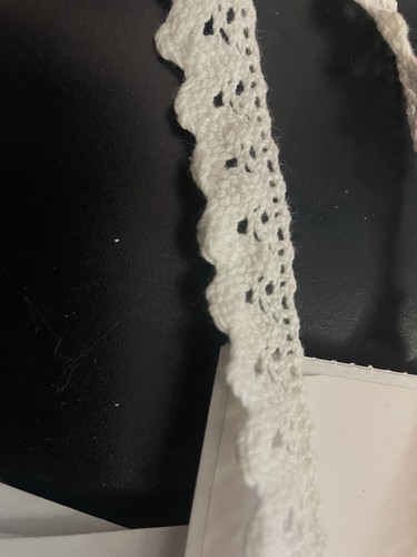 Rick rack bianco bordo - , stretto