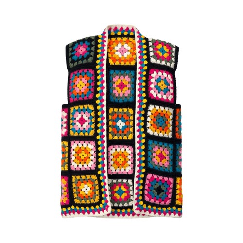 Gilet crochet granny square - granny,