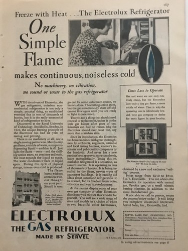 1929 electrolux frigorifero - il,