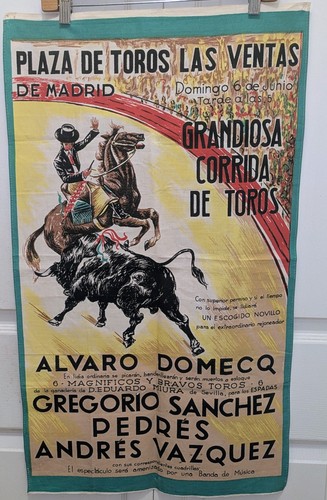 Poster antico corrida spagnola