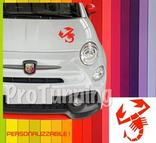 Fiat Scorpione Abarth Adesivo Cruscotto Cofano Fiat Grande Punto 500 595 Sport