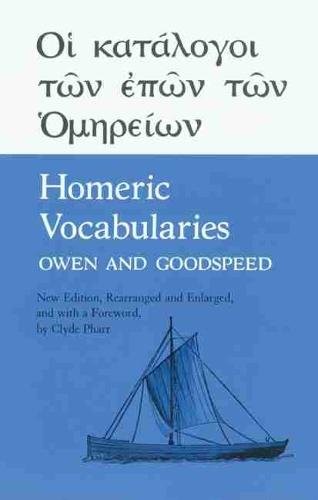Homeric vocabularies greek - homeric, –