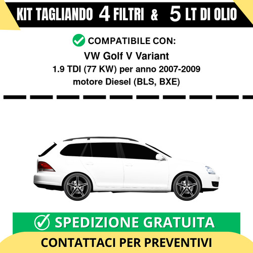 Tagliando per golf v - golf,
