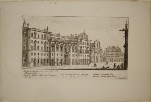 Stampa incisione collegio - incisione,