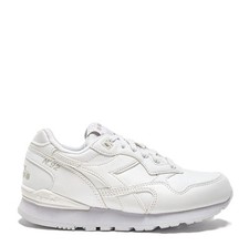 Diadora N.92 L Bianche Scarpe Uomo Sportive Sneaker in Pelle Allenamento Nuova
