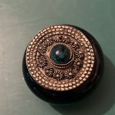 Porta pillole Portagioie Argentato E Blu Made in India