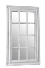 SPECCHIO DA PARETE A FORMA DI FINESTRA  74*44SPECCHIERA BIANCO ANTICATO