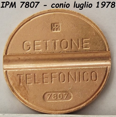 1978 gettone telefonico ipm - 1978,