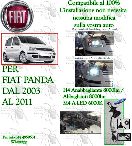 Lampada led 8000 - led, h4