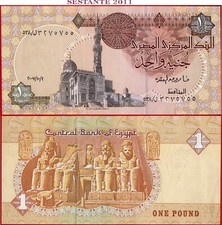 EGITTO 1 STERLINA 2 10 2007 P 50l AUNC spedizione gratuita da 100$