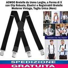 Bretelle Uomo Larghe a Forma
