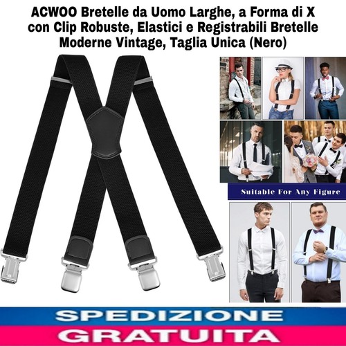 Bretelle uomo larghe forma - uomo,
