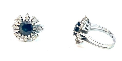 Anello oro 585 con diamanti - anello,