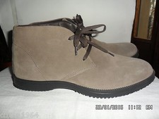 POLACCHINE/BOOTS IGI&CO. ORIGINALI uomo CAMOSCIO GRIGIO E PELLE n. 45 STRINGATE