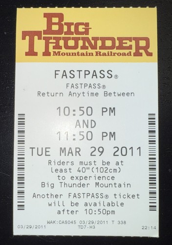 Disney world paper - world, fastpass