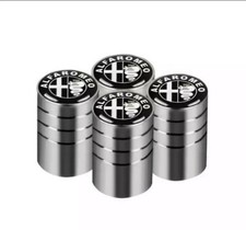 ✅4 Tappi Copri Valvole ALFA ROMEO 147 145 156 159 Mito Giulietta Stelvio Giulia✅