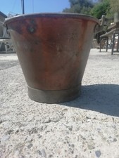 Antico Secchio Rame Con Manico