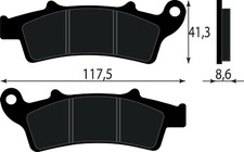 Pastiglia freno anteriore