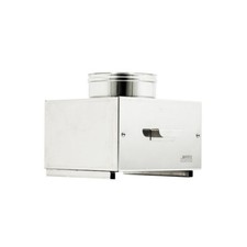 Camera raccolta ceneri per tubo da 140mm in acciaio inox 8 decimi