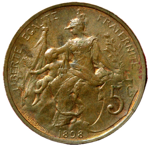 8848 centimes 1898 dupuis - -,