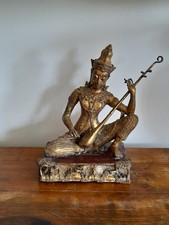Bronze de Saraswati jouant du