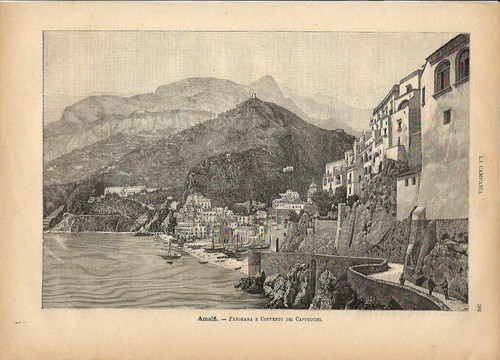 Stampa antica amalfi - antica,