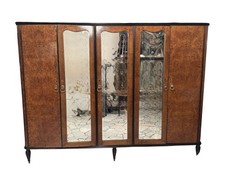 Armadio vintage 6 ante con specchi  - modernariato - anni 50