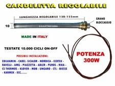 CANDELETTA RESISTENZA ACCENSIONE STUFA PELLET 10X165 300W R.3/8 REGOLABILE
