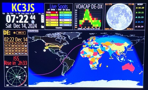 Hamclock ham radio world - radio, clock