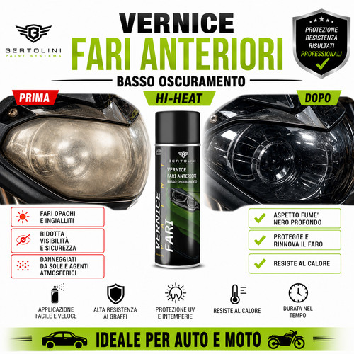 Vernice per oscuramento fari - vernice,
