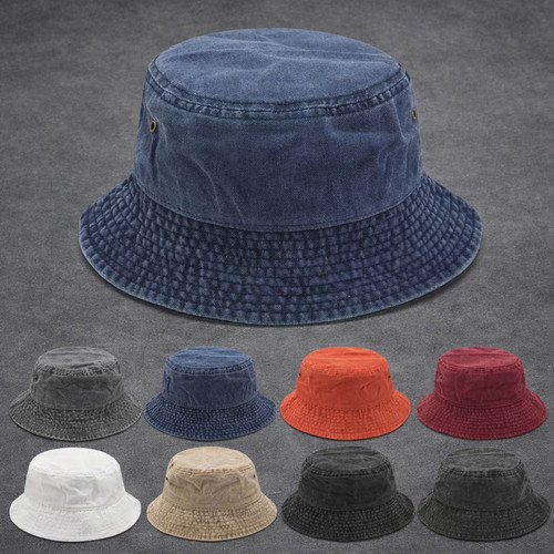 Cappello vintage denim - , lavato