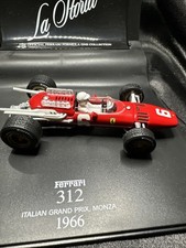 IXO HOT WHEELS FERRARI 312 V6 F1 1966 #6 SCARFIOTTI WINNER GP MONZA BOXATO 1/43