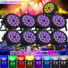 8X 200W PAR 18 LED Wash RGBW effetto luce DMX party discoteca luce palco DJ show