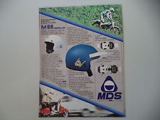 advertising Pubblicità 1982 CASCO HELMET MDS M88 M 88 e APRILIA TRIAL/VESPA