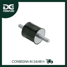 ANTIVIBRANTI CILINDRICI IN GOMMA E ACCIAIO ZINCATO 60 SH MASCHIO/MASCHIO