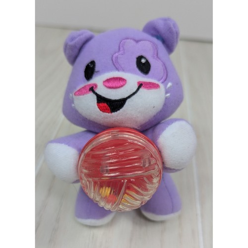 Peluche bianco viola gatto