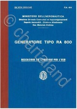 RADIO INSTRUMENTATION Generatore Elettrico MARELLI RA800 1941 CA614  - DVD