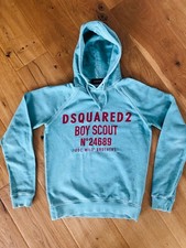 Felpa con cappuccio Dsquared2 verde acido taglia S - originale