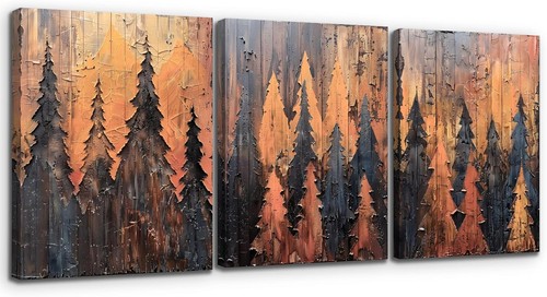 Quadro trittico foresta - trittico,