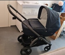 Peg perego book 51 carrozzina (e lenzuola) e passeggino, blu, modello invernale