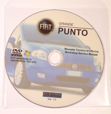 DVD MANUALE OFFICINA FIAT GRANDE PUNTO 1.2 1.4 8V-16V-1.3-1.9JTD Multijet-Sport*