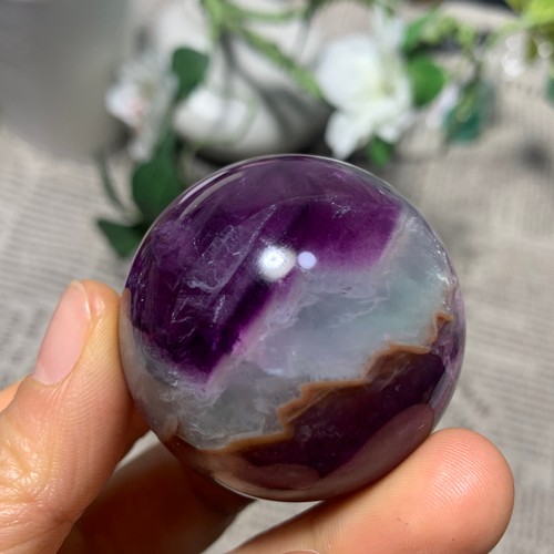 Sfera fluorite naturale - di,