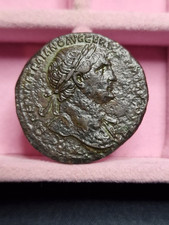 MONETA ROMANA IMPERIALE ANTICA E RARA - SESTERZIO DI TRAIANO
