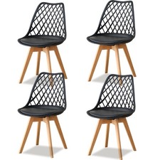 4x Sedie imbottite da pranzo