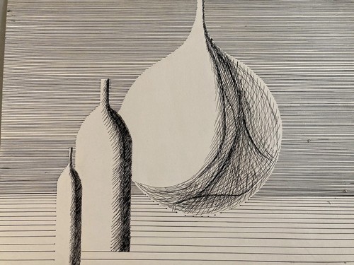 Bella disegno 1960 inchiostro - disegno,