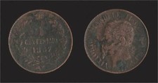 1 CENTESIMO 1867 M MILANO -
