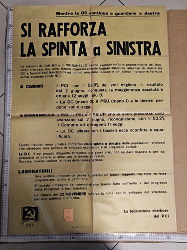 Manifesto viterbo pci - pci, partito