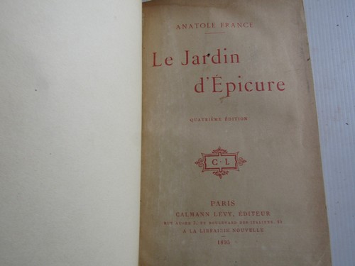 Anatole france le jardin - anatole,