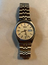 Orologio Uomo Vintage Seiko Quartz SQ 5Y23-8A11 Colore Oro Funzionante 