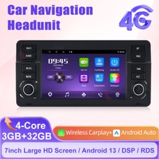 Autoradio 8-Core Android 13 GPS Navi CarPlay DAB+ per BMW Serie 3 E46 M3 GPS